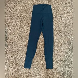 Lululemon Align Legging, size 4, 28’, teal